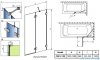 Radaway Essenza Pro Pnd II parawan nawannowy 100cm prawy przejrzyste 10102100-01-01R